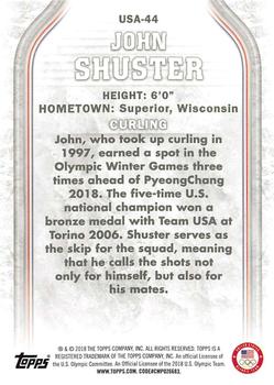 2018 Topps U.S. Olympic & Paralympic Team Hopefuls #USA-44 John Shuster Back