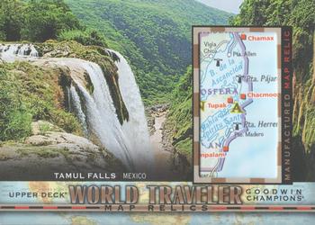 2017 Upper Deck Goodwin Champions - World Traveler Map Relics #WT-44 Tamul Falls, Mexico Front
