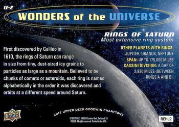 2017 Upper Deck Goodwin Champions - Wonders of the Universe #U-2 Rings of Saturn Back