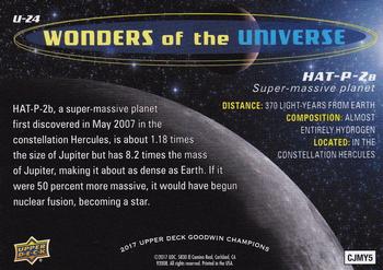2017 Upper Deck Goodwin Champions - Wonders of the Universe #U-24 HAT-P-2b Back