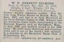 1926 Spalding Champions #NNO W.E.G. Gilmore Back