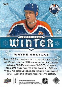 2017 Upper Deck Winter #W3 Wayne Gretzky Back