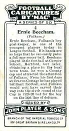 1927 Player's Football Caricatures By Mac #4 Ernie Beecham Back