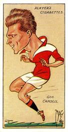 1927 Player's Football Caricatures By Mac #7 George Camsell Front