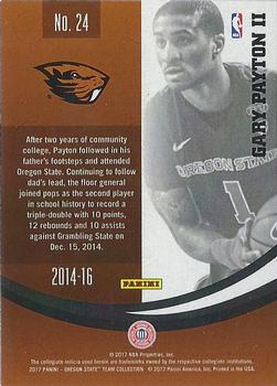 2017 Panini Oregon State Beavers #24 Gary Payton II Back