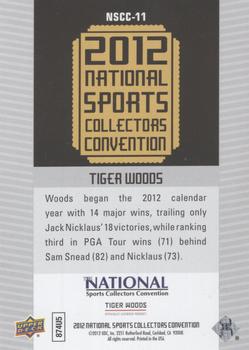 2012 Upper Deck National Convention Redemption #NSCC-11 Tiger Woods Back
