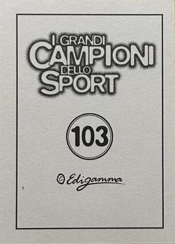 1997 I Grandi Campioni Dello Sport Stickers (Italian) #103 Marvin Hagler Back