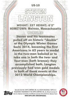 2018 Topps U.S. Olympic & Paralympic Team Hopefuls - Bronze #US-10 Steven Langton Back