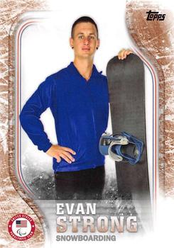 2018 Topps U.S. Olympic & Paralympic Team Hopefuls - Bronze #US-31 Evan Strong Front