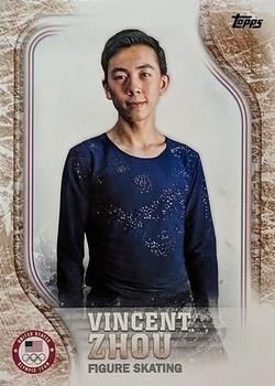 2018 Topps U.S. Olympic & Paralympic Team Hopefuls - Bronze #USA-18 Vincent Zhou Front