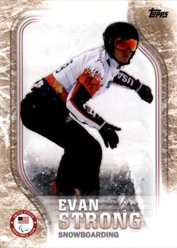 2018 Topps U.S. Olympic & Paralympic Team Hopefuls - Gold #USA-29 Evan Strong Front