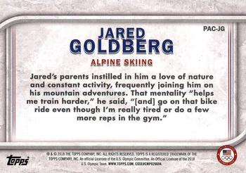 2018 Topps U.S. Olympic & Paralympic Team Hopefuls - For Pride and Country #PAC-JG Jared Goldberg Back
