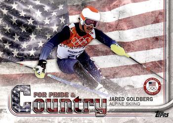 2018 Topps U.S. Olympic & Paralympic Team Hopefuls - For Pride and Country #PAC-JG Jared Goldberg Front