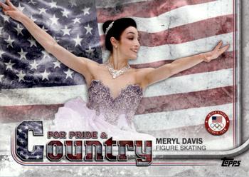 2018 Topps U.S. Olympic & Paralympic Team Hopefuls - For Pride and Country #PAC-MD Meryl Davis Front
