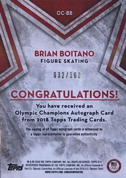 2018 Topps U.S. Olympic & Paralympic Team Hopefuls - Olympic Champions Autographs #OC-BB Brian Boitano Back