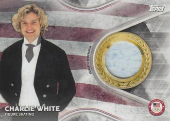 2018 Topps U.S. Olympic & Paralympic Team Hopefuls - Team USA Memorabilia Pieces - Silver #TMC-CW Charlie White Front