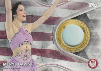 2018 Topps U.S. Olympic & Paralympic Team Hopefuls - Team USA Memorabilia Pieces - Silver #TMC-MD Meryl Davis Front