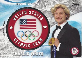 2018 Topps U.S. Olympic & Paralympic Team Hopefuls - ISOC Insignia Commemorative Relics #ICR-CW Charlie White Front
