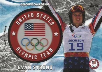 2018 Topps U.S. Olympic & Paralympic Team Hopefuls - ISOC Insignia Commemorative Relics - Silver #ICR-ES Evan Strong Front