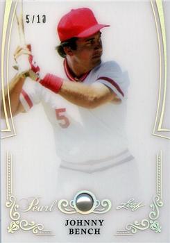 2017 Leaf Pearl #28 Johnny Bench Front