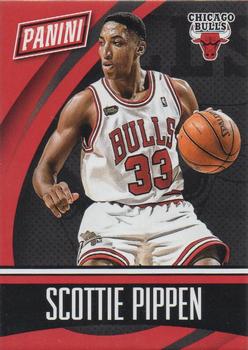 2015 Panini The National - Team Colors Thick Stock #BK1 Scottie Pippen Front