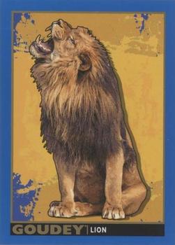 2017 Upper Deck Goodwin Champions - Goudey Animals Royal Blue #GA5 Lion Front