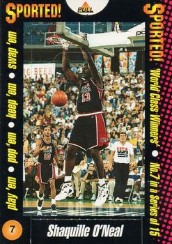 1996 Sported! Magazine World Class Winners Pop-Ups #7 Shaquille O'Neal Front