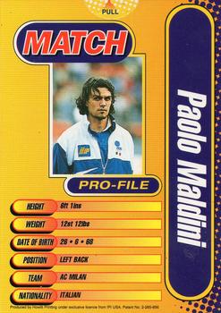 1996 Sported! Magazine World Class Winners Pop-Ups #14 Paolo Maldini Back