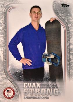 2018 Topps U.S. Olympic & Paralympic Team Hopefuls - Silver #US-31 Evan Strong Front