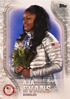 2018 Topps U.S. Olympic & Paralympic Team Hopefuls - Silver #USA-6 Aja Evans Front