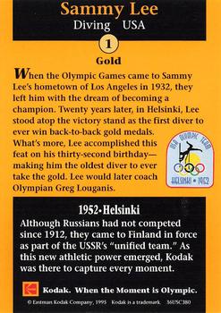 1995 Kodak A Century of Olympic Excellence #NNO Sammy Lee Back