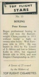 1959 Top Flight Stars #13 Peter Keenan Back