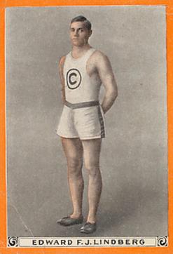 1913 Pan Handle Scrap World's Champion Athletes (T230) #NNO Edward F.J. Lindberg Front