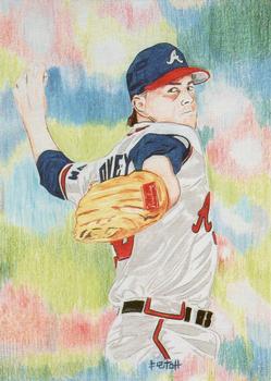 1993 Sports Art Images Promos (unlicensed) #16 Steve Avery Front