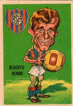 1967 Crack Campeones #78 Alberto Rendo Front