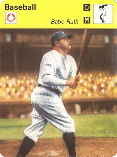 1977 Sportscaster Series 3 Finnish #03-72 Babe Ruth Front