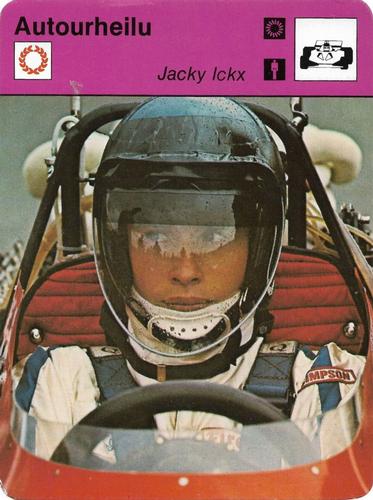 1977 Sportscaster Series 6 Finnish #06-123 Jacky Ickx Front