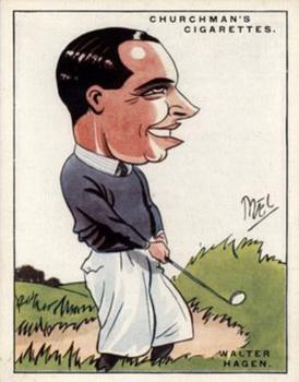 1929 Churchman's Men of the Moment in Sport (2nd Series) #7 Walter Hagen Front