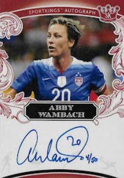 2018 Sportkings - Autographs Red #A34 Abby Wambach Front