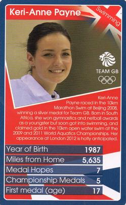 2012 Top Trumps Our Greatest Team #NNO Keri-Anne Payne Front