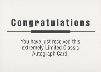 1992 Classic World Class Athletes - Autographs #NNO Jennifer Capriati Back