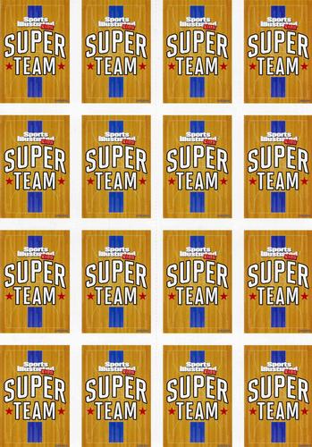 2017 Sports Illustrated for Kids - Original 9-Card Sheets #658-673 Carmelo Anthony / LeBron James / Chris Paul / Dwyane Wade / Kevin Durant / Klay Thompson / Draymond Green / Stephen Curry / Blake Griffin / James Harden / Anthony Davis / Jimmy Butler / Russell Westbrook / Kyrie Irving / Kristaps Porzingis / Paul George Back