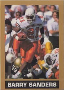 1990 All American College Sensations (Unlicensed) #NNO Barry Sanders Front