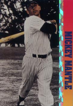 1993 Ballstreet News - Platinum #NNO Mickey Mantle Front