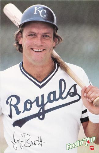1981 7-Up Jumbo Cards #NNO George Brett Front