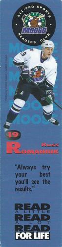 1996-97 Readers Club Winnipeg Pro Teams #NNO Russ Romaniuk Front