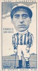 1949 Carreras Turf Cigarettes Sports Series #20 Charlie Smirke Front