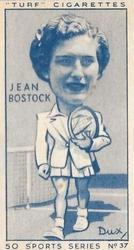 1949 Carreras Turf Cigarettes Sports Series #37 Jean Bostock Front