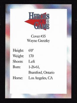 1993-97 Heroes of the Game - Platinum #35 Wayne Gretzky Back