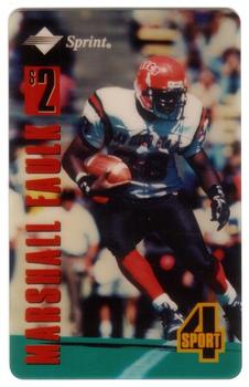 1994 Classic Four Sport - Phone Cards $2 Test Issue #NNO Marshall Faulk Front